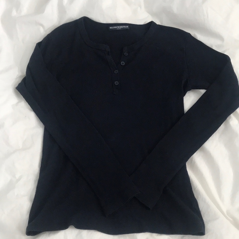 brandy melville ribbed long sleeve
